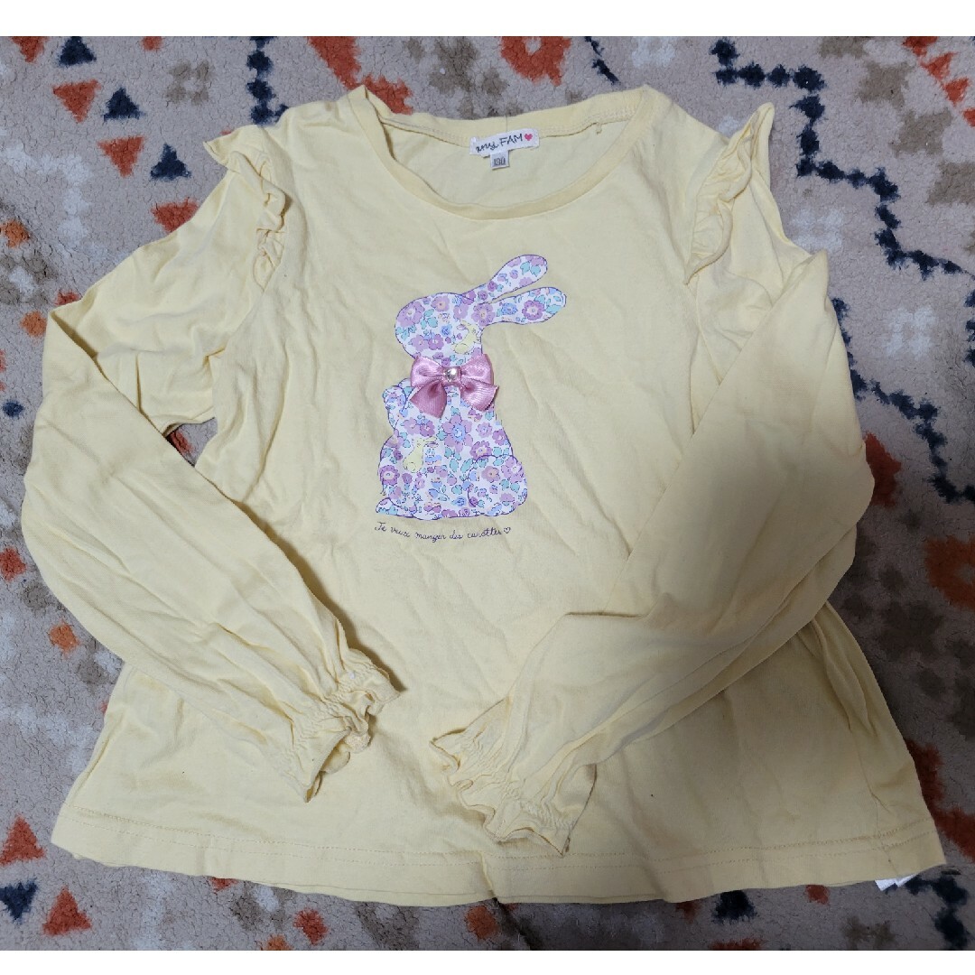 anyFAM(エニィファム)のanyfam  長袖Tシャツ  2枚セット  130センチ キッズ/ベビー/マタニティのキッズ服女の子用(90cm~)(Tシャツ/カットソー)の商品写真