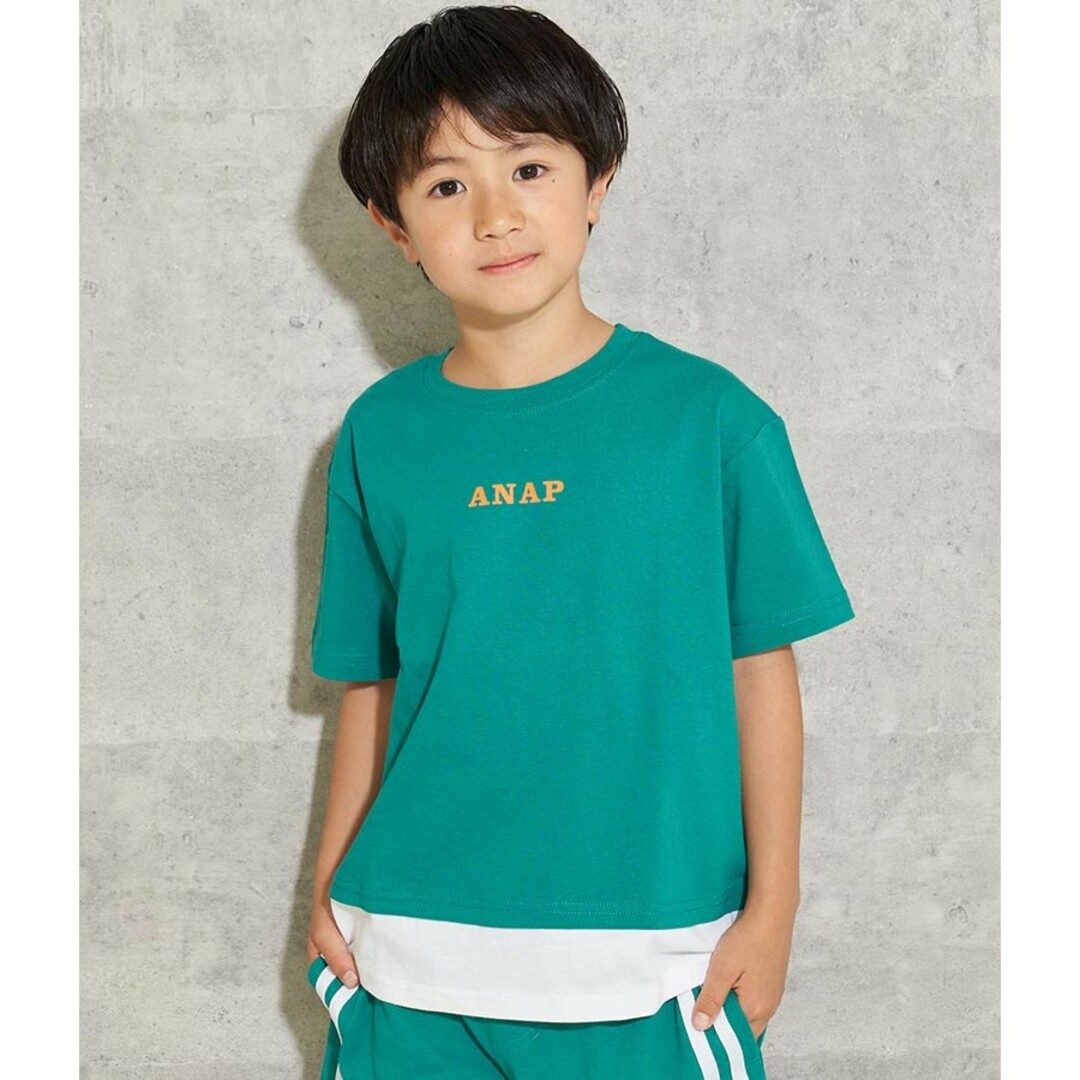 ANAP Kids(アナップキッズ)のANAP kidz 子供服　ロゴtシャツ　110 新品未開封 キッズ/ベビー/マタニティのキッズ服女の子用(90cm~)(Tシャツ/カットソー)の商品写真