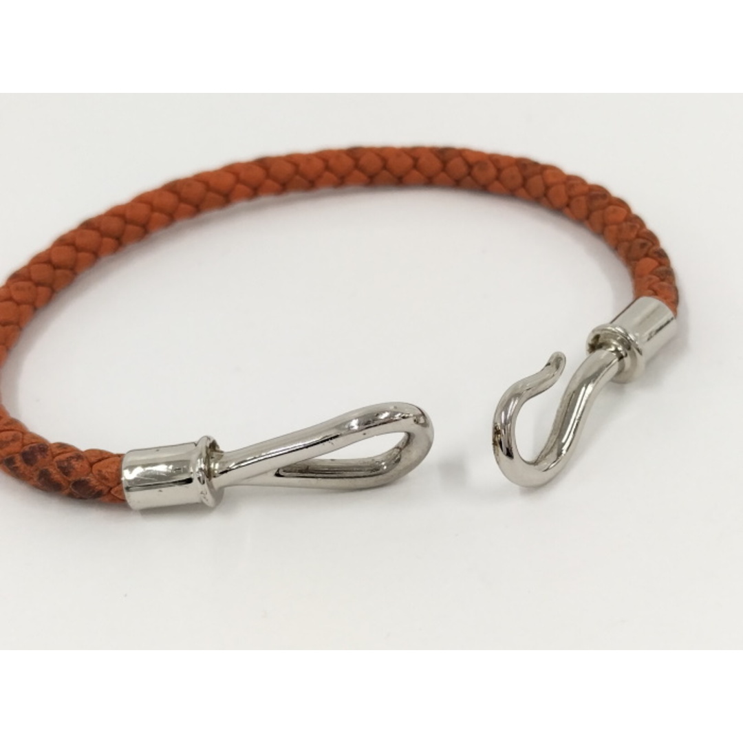 Hermes(エルメス)のHERMES ジャンボ ブレスレット レザー オレンジ レディースのアクセサリー(ブレスレット/バングル)の商品写真