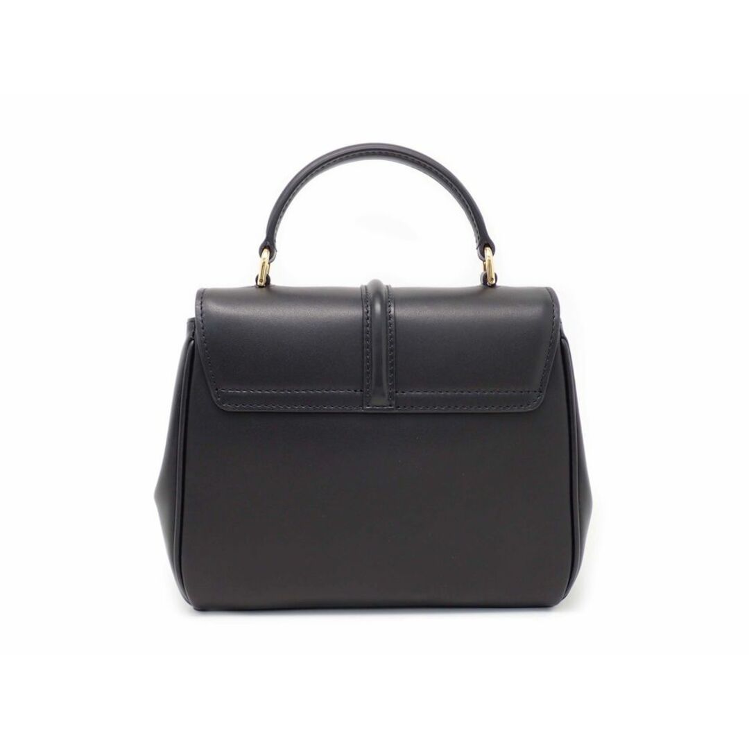 celine(セリーヌ)のセリーヌ 197983BEY.38NO サテンドカーフスキン ブラック ミニ 16 セーズ 2WAYバッグ 【新宿店】【中古】【新着】 レディースのバッグ(その他)の商品写真