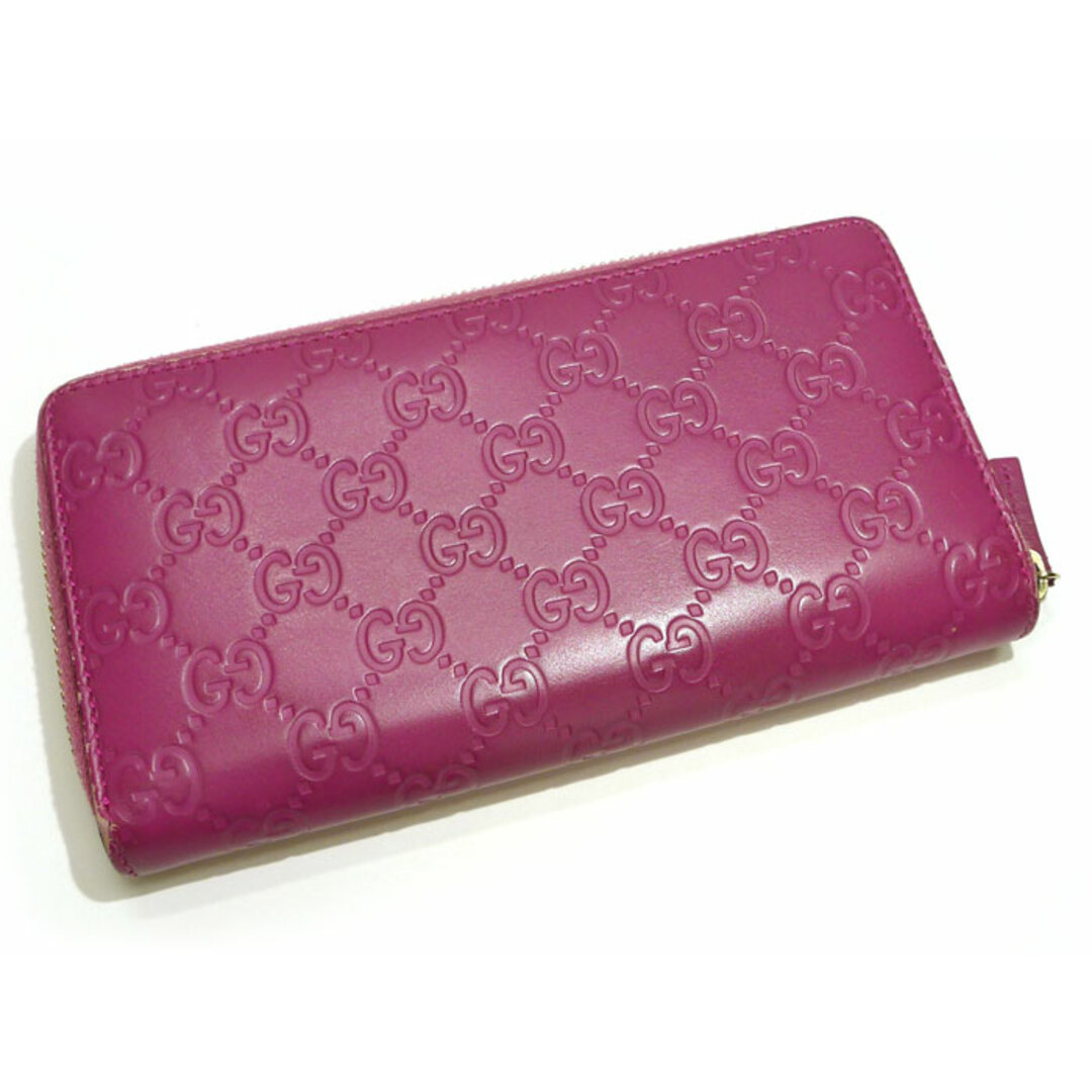 GUCCI - GUCCI グッチシマ ラウンドファスナー 長財布 GGリボン GUCCI - GUCCI グッチシマ ラウンドファスナー 長財布 GGリボン