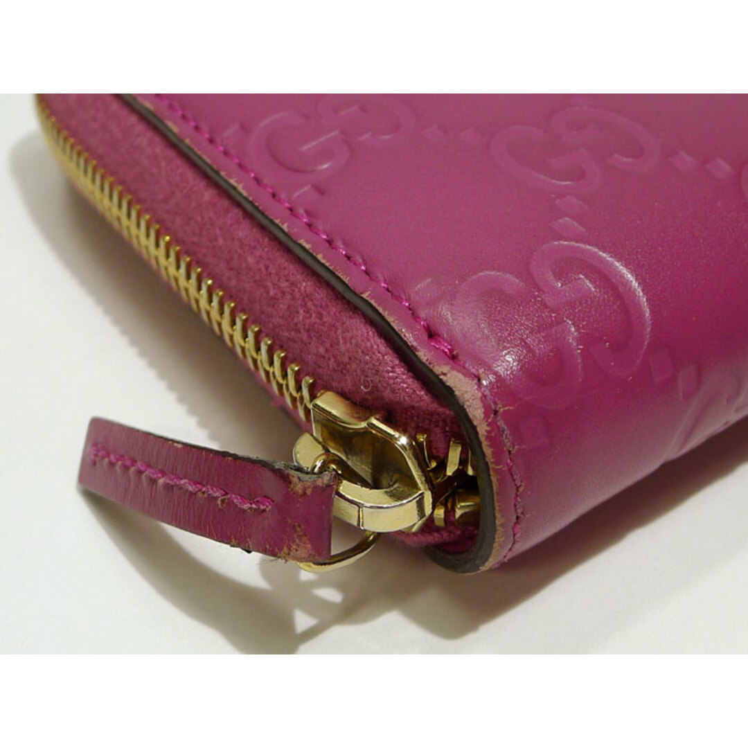 GUCCI - GUCCI グッチシマ ラウンドファスナー 長財布 GGリボン GUCCI - GUCCI グッチシマ ラウンドファスナー 長財布 GGリボン