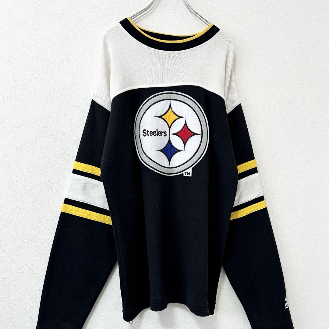 STARTER(スターター)のSTARTER★NFL★STEELERS/スティーラーズ★スウェット★黒白黄★M メンズのトップス(スウェット)の商品写真