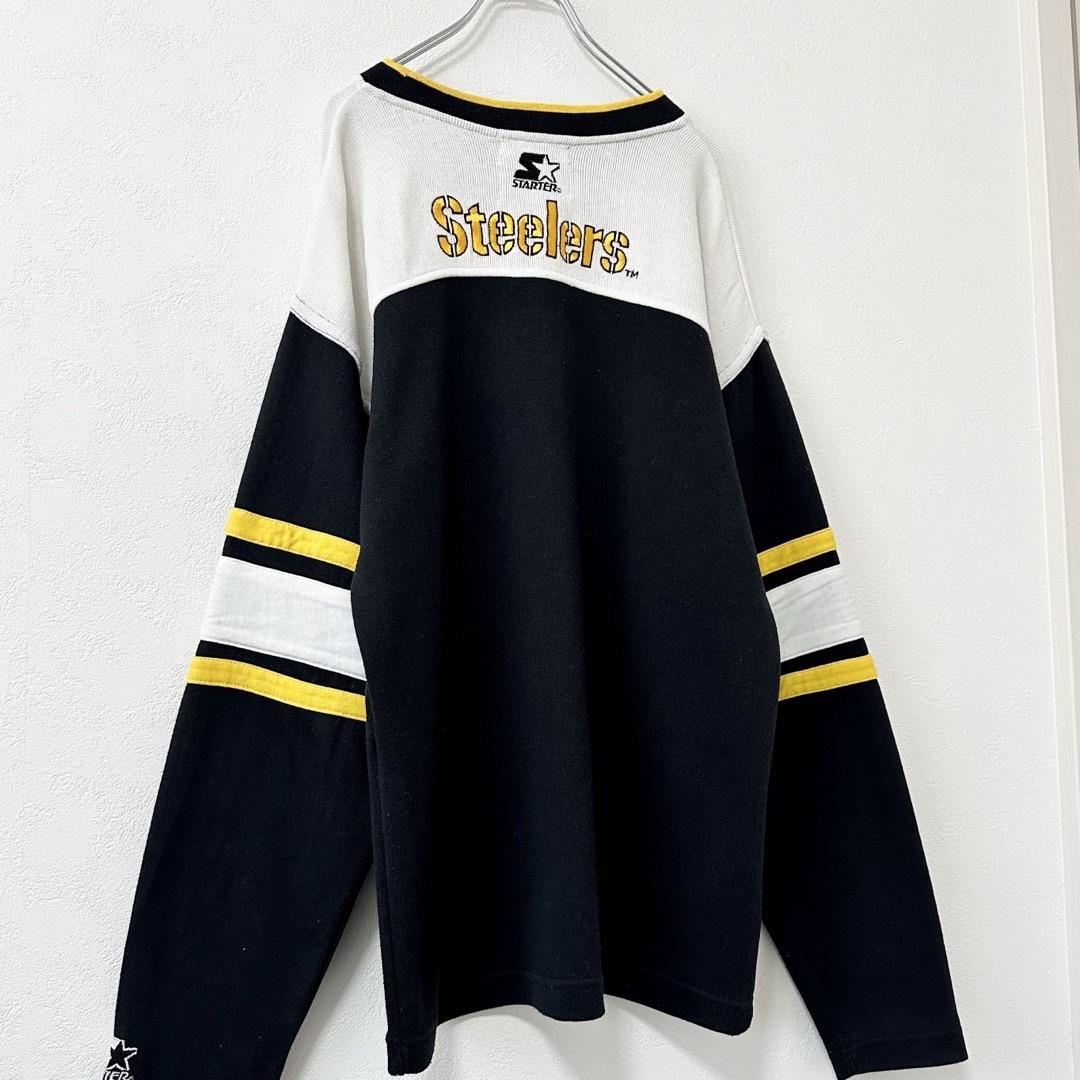 STARTER(スターター)のSTARTER★NFL★STEELERS/スティーラーズ★スウェット★黒白黄★M メンズのトップス(スウェット)の商品写真