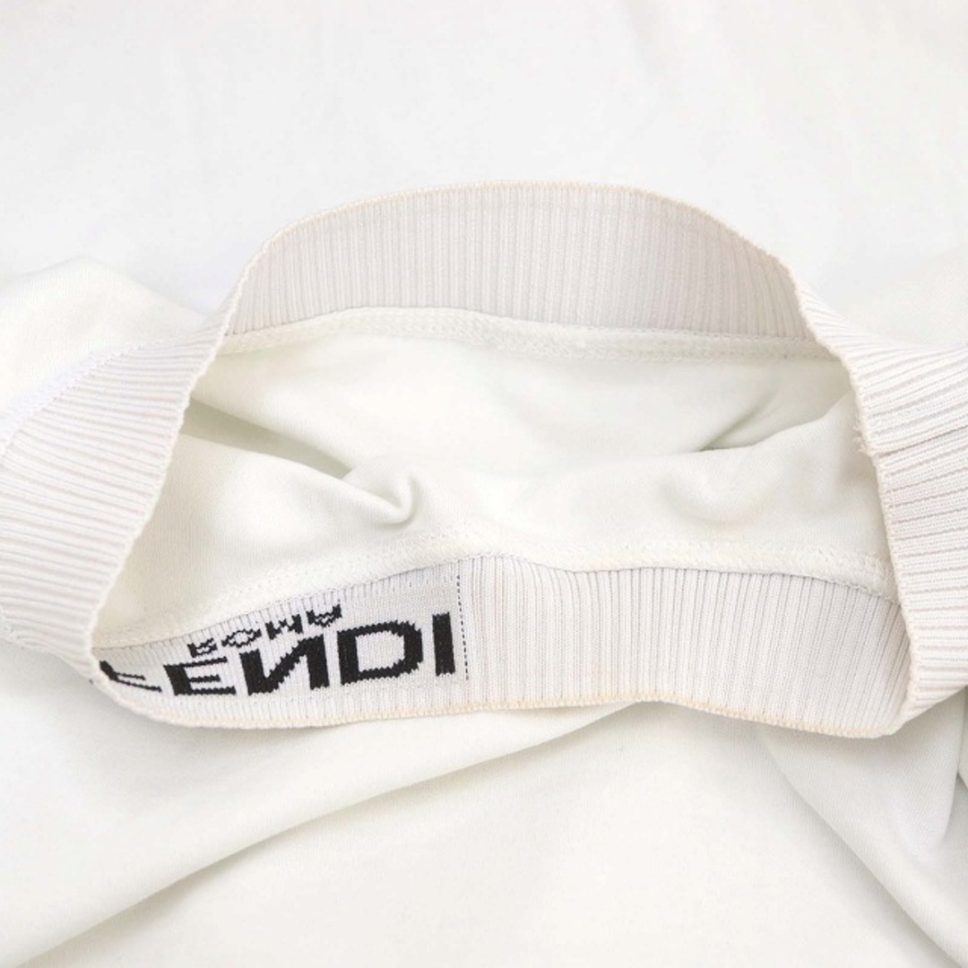 FENDI(フェンディ)のフェンディ ロゴネックTシャツ カットソー 半袖 40 FS6908 A1EE レディースのトップス(Tシャツ(半袖/袖なし))の商品写真