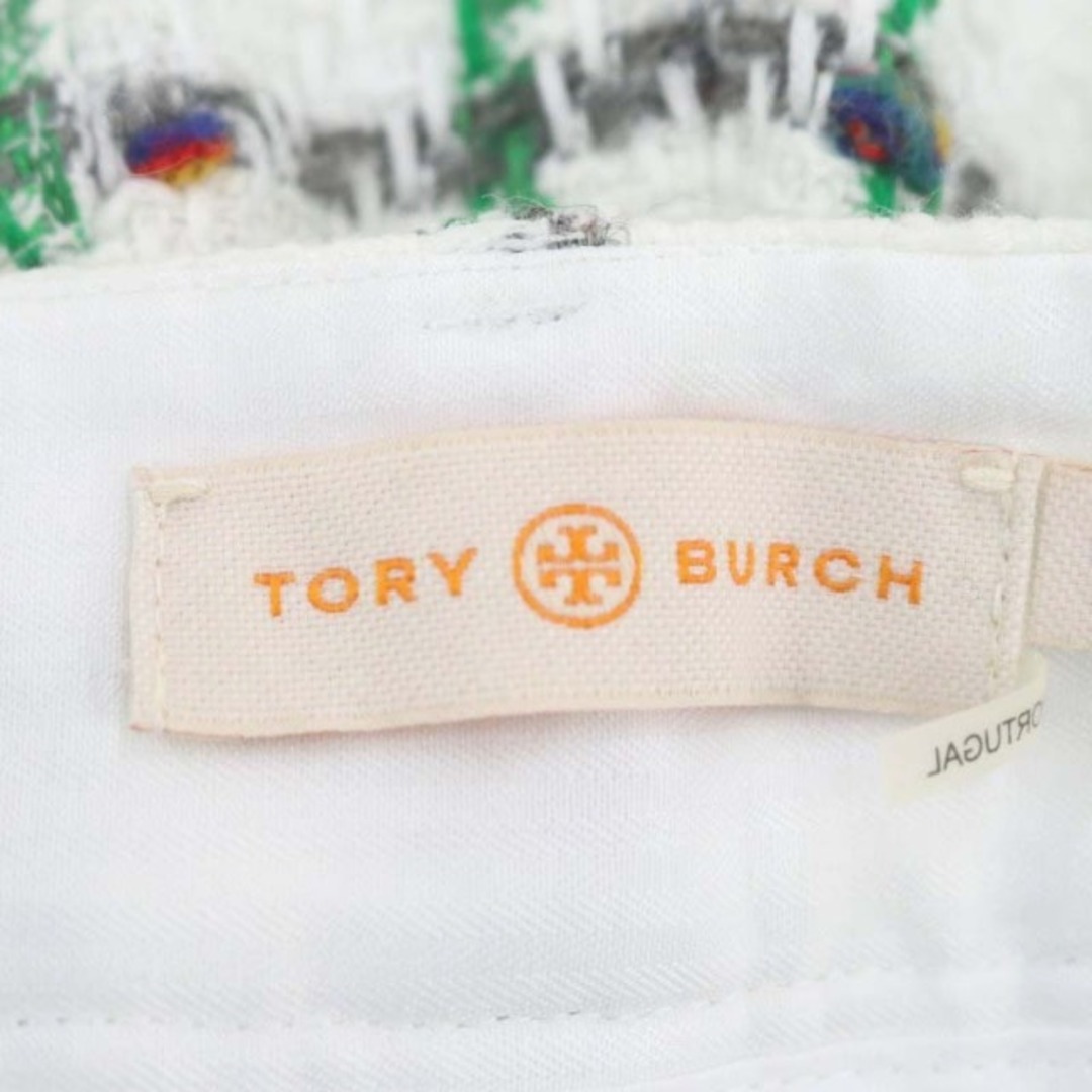 Tory Burch(トリーバーチ)のトリーバーチ スプリングツイードチェック パンツ ウール混 0 白 レディースのパンツ(その他)の商品写真