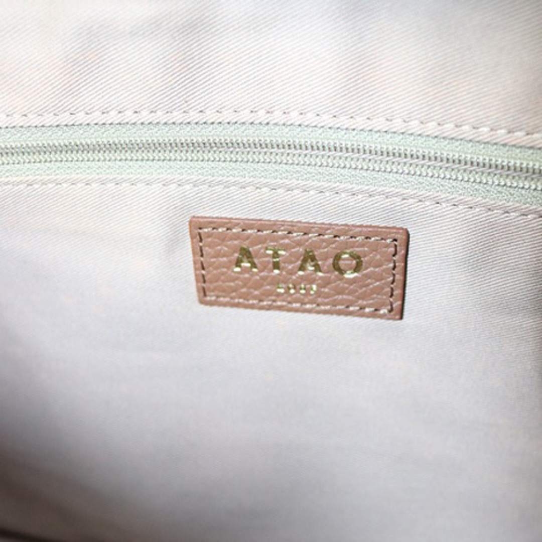 other(アザー)のアタオ エルヴィ ショルダーバッグ ハンドバッグ 2way レザー ロゴ 茶色 レディースのバッグ(ショルダーバッグ)の商品写真