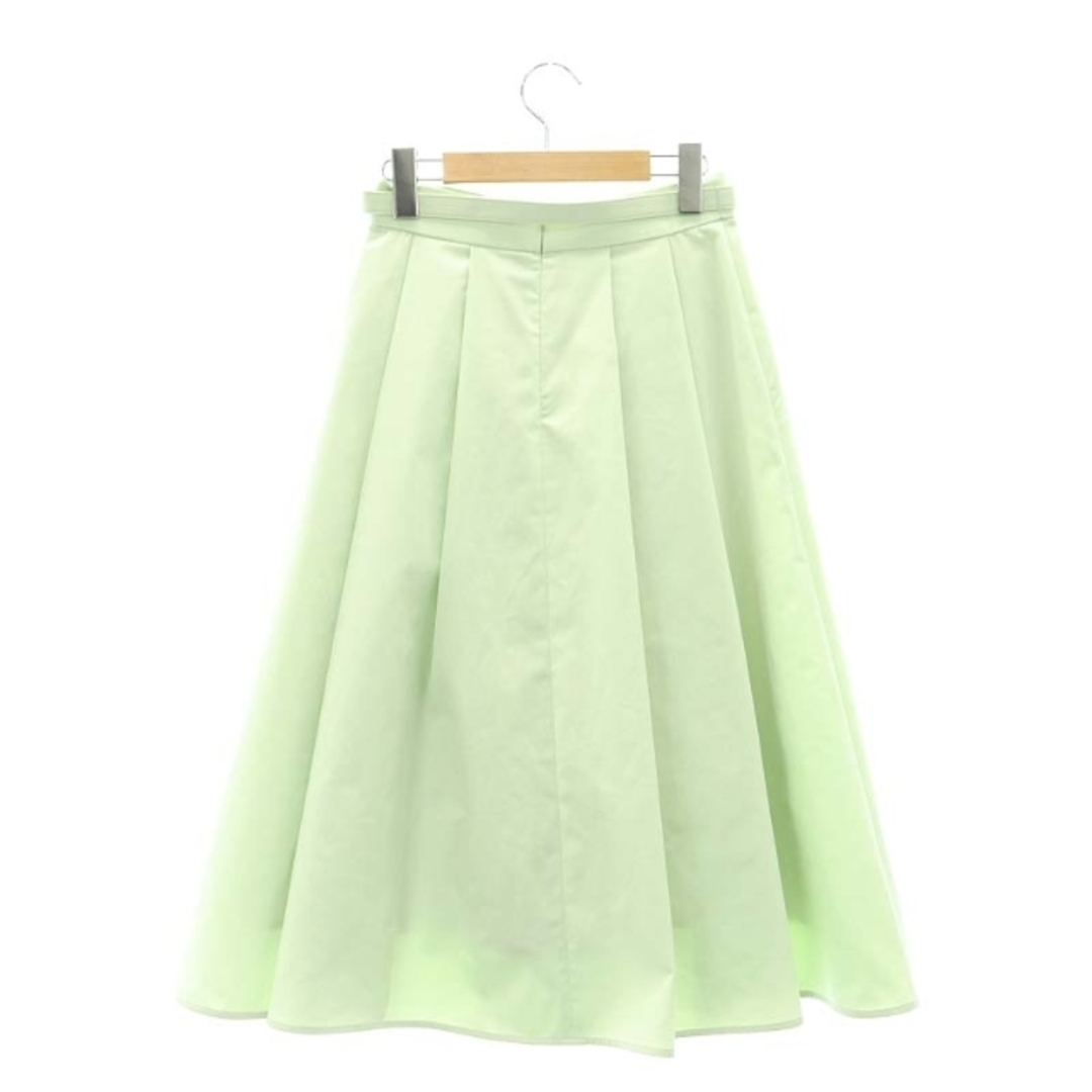 ANAYI(アナイ)のアナイ 23SS ツイルベルト付きフレア スカート ロング ミモレ丈 34 黄緑 レディースのスカート(ロングスカート)の商品写真