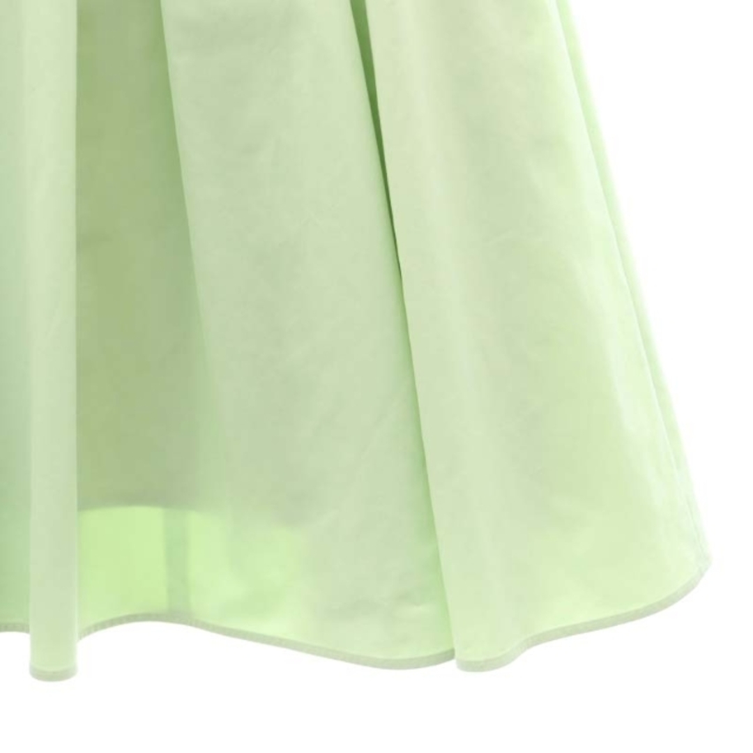 ANAYI(アナイ)のアナイ 23SS ツイルベルト付きフレア スカート ロング ミモレ丈 34 黄緑 レディースのスカート(ロングスカート)の商品写真
