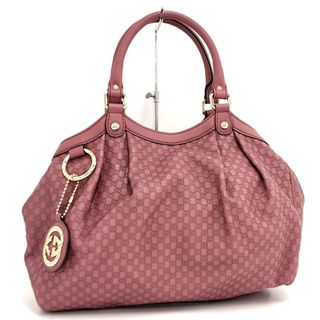 グッチ(Gucci)のGUCCI スーキー ハンドバッグ グッチシマ レザー ピンク 211944(ハンドバッグ)