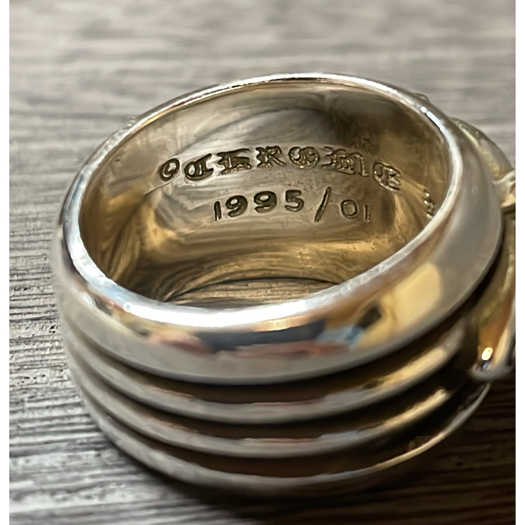 クロムハーツ好きに　シルバー925 ダガーハートリング メンズのアクセサリー(リング(指輪))の商品写真
