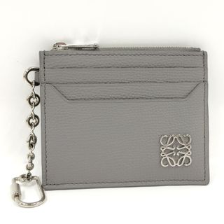 ロエベ(LOEWE)のLOEWE アナグラム カードケース レザー グレー C821R89X01(名刺入れ/定期入れ)