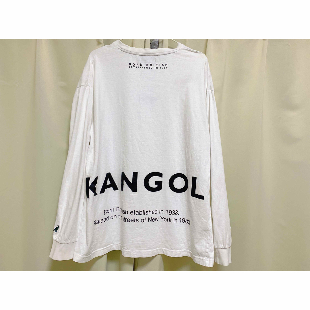 KANGOL(カンゴール)のKANGOL カンゴール ヘビーウェイトコットン オーバーサイズ ロゴ刺繍ロンT メンズのトップス(Tシャツ/カットソー(七分/長袖))の商品写真