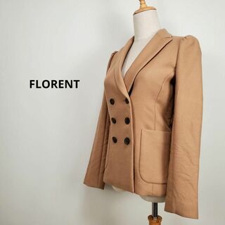 フローレント(FLORENT)のフローレントFLORENTレディース茶色テーラードジャケット(テーラードジャケット)