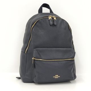 コーチ(COACH)のCOACH バックパック レザー ネイビー F29004(リュック/バックパック)