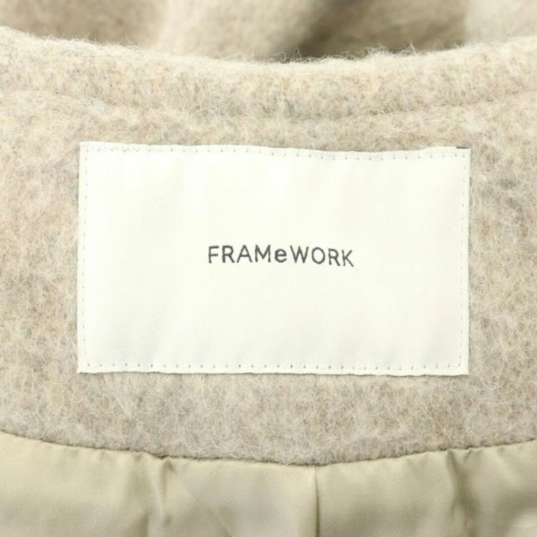 FRAMeWORK(フレームワーク)のFramework ウールシャギークルーネックコート ノーカラーコート  レディースのジャケット/アウター(その他)の商品写真