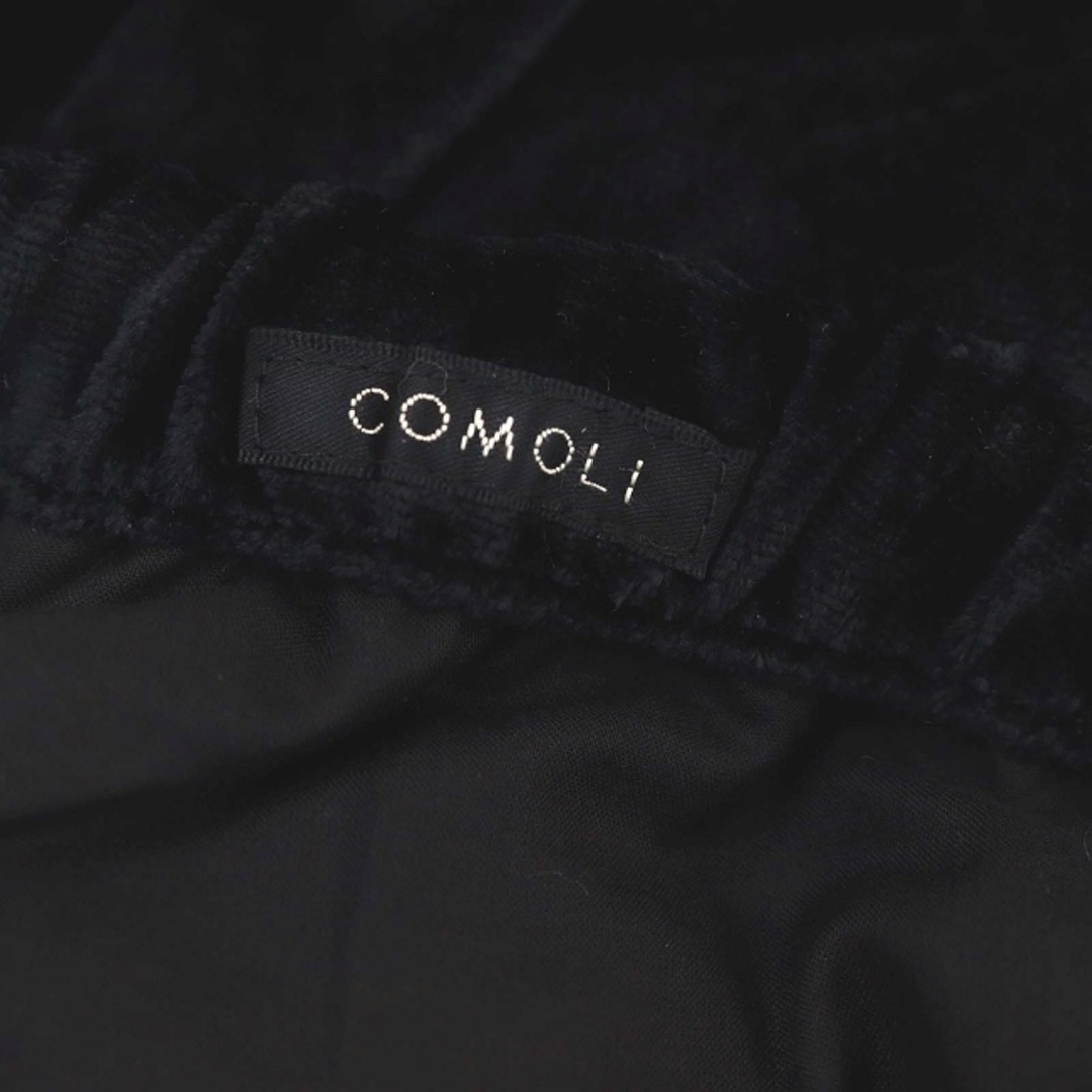 COMOLI(コモリ)のコモリ COMOLI シルク別珍 ドローストリングパンツ イージー 1 濃紺 メンズのパンツ(スラックス)の商品写真