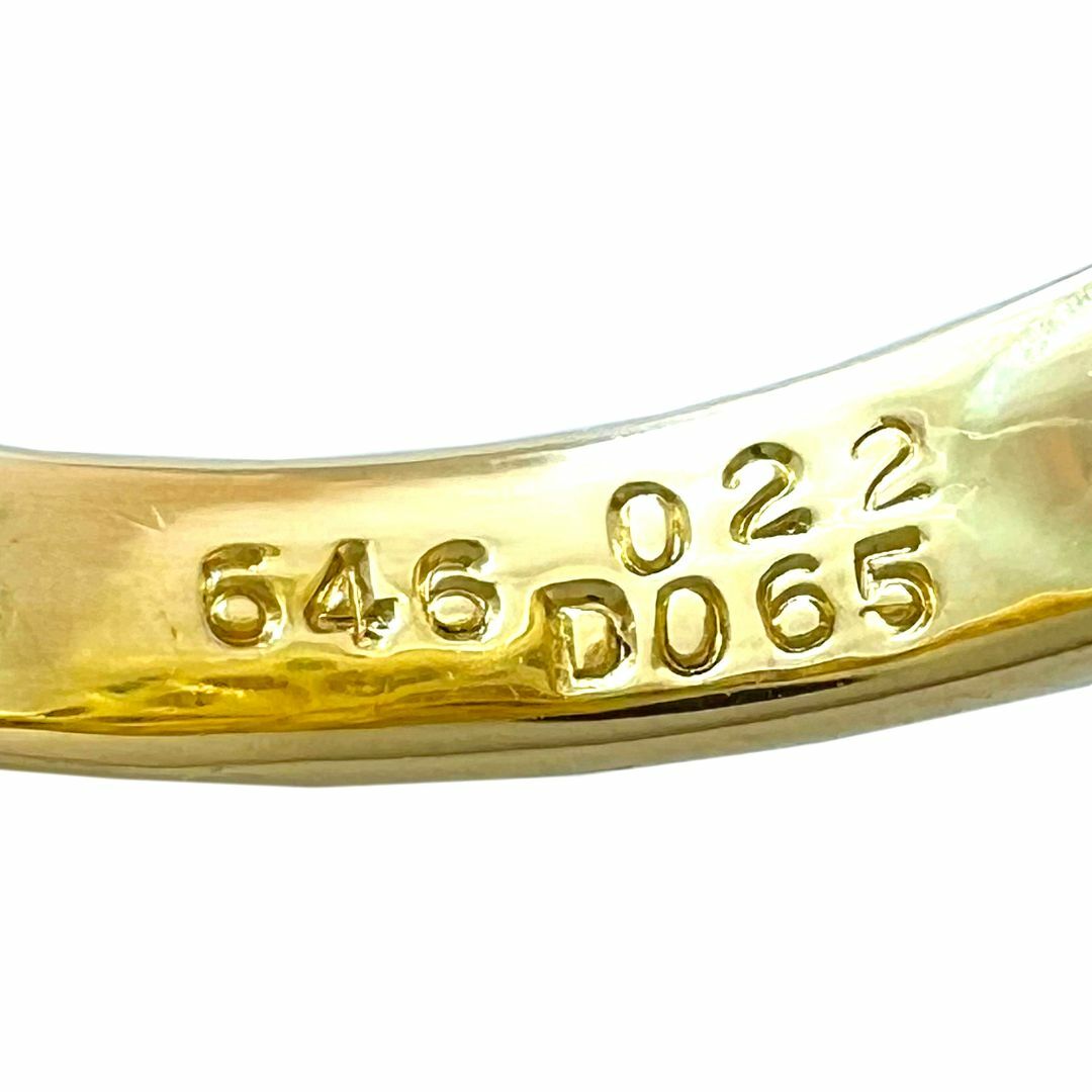 カラッチ　リング　大粒　シトリントパーズ　ダイヤ　グリーンガーネット　K18 レディースのアクセサリー(リング(指輪))の商品写真