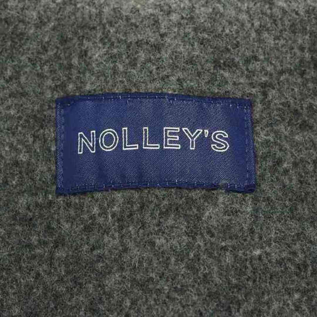 NOLLEY'S(ノーリーズ)のノーリーズ シャルムビーバーVネックコート ノーカラー ウール 38 M グレー レディースのジャケット/アウター(その他)の商品写真