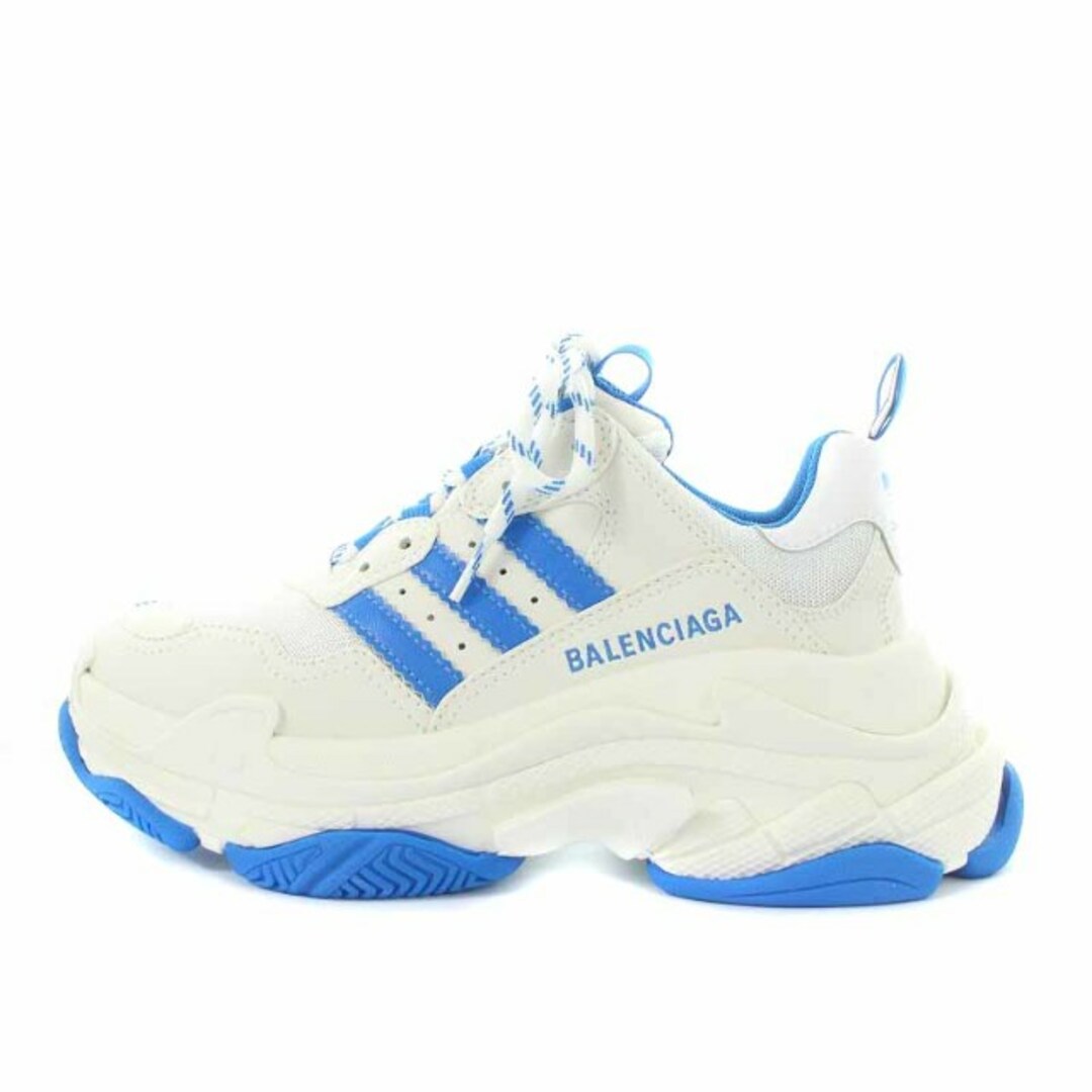 Balenciaga(バレンシアガ)のバレンシアガ adidas トリプル S スニーカー ローカット レザー 白 青 レディースの靴/シューズ(スニーカー)の商品写真