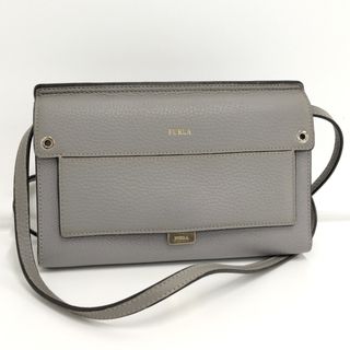 フルラ(Furla)のFURLA ショルダー ウォレット レザー グレー(財布)