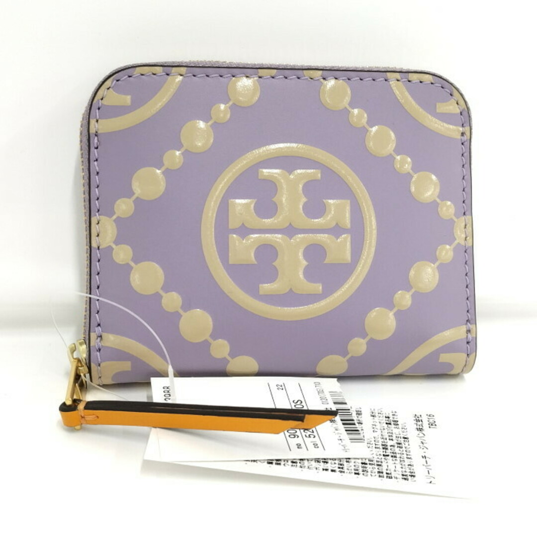 Tory Burch(トリーバーチ)のTORY BURCH コンパクト財布 レザー パープル 90341 レディースのファッション小物(財布)の商品写真