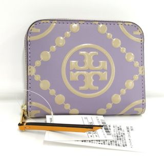 トリーバーチ(Tory Burch)のTORY BURCH コンパクト財布 レザー パープル 90341(財布)