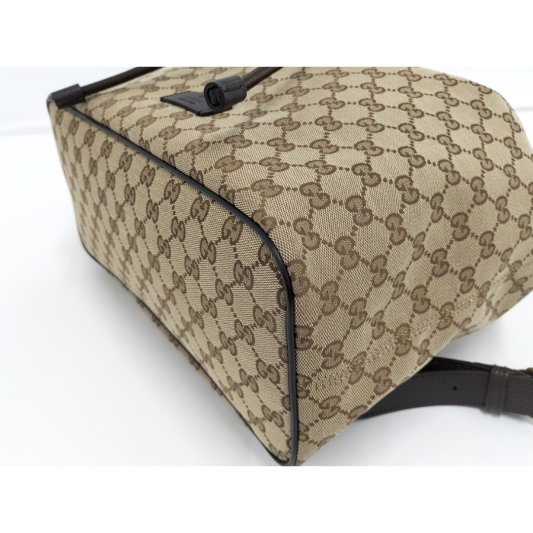 Gucci(グッチ)のGUCCI バックパック リュックサック GGキャンバス ブラウン 449175 レディースのバッグ(リュック/バックパック)の商品写真
