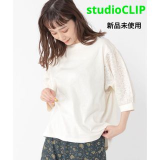 STUDIO CLIP - 新品　スタディオクリップ　レースドッキングカットプルオーバー