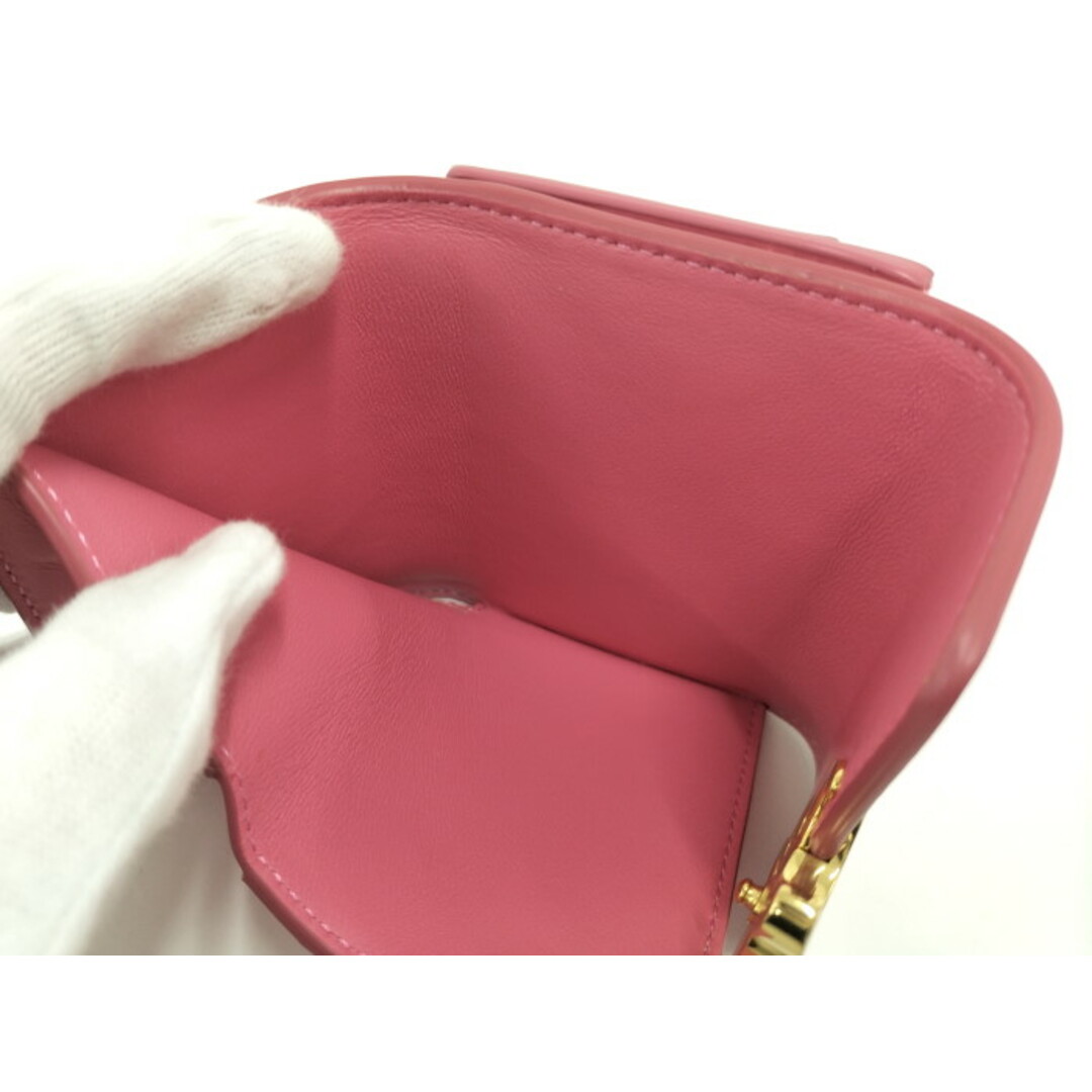CELINE - CELINE 3つ折り 財布 トリオンフ 小銭入れ付き レザー CELINE - CELINE 3つ折り 財布 トリオンフ 小銭入れ付き レザー