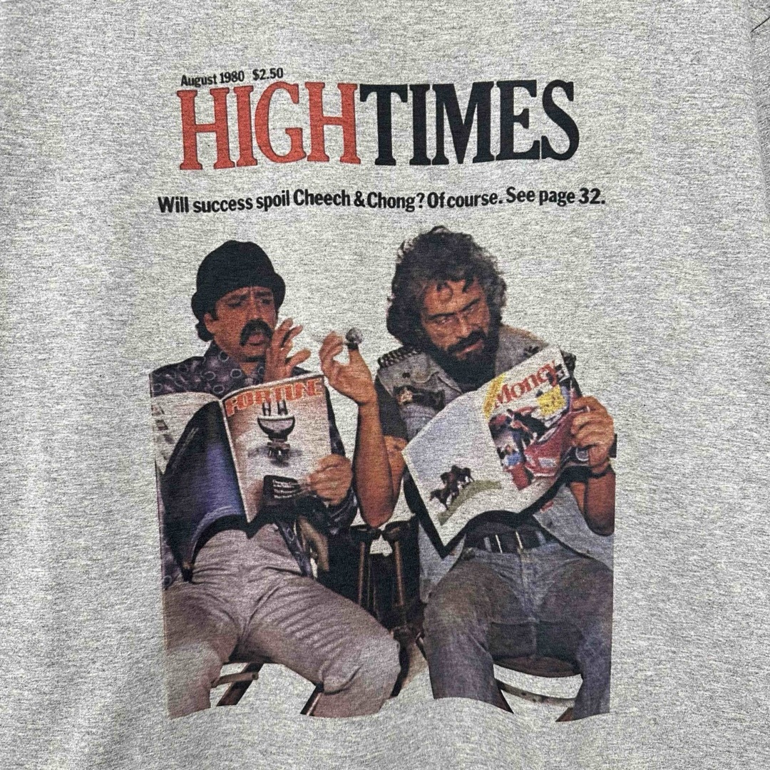 CHEECH & CHONG Tシャツ HIGH TIMES グレー メンズのトップス(Tシャツ/カットソー(半袖/袖なし))の商品写真