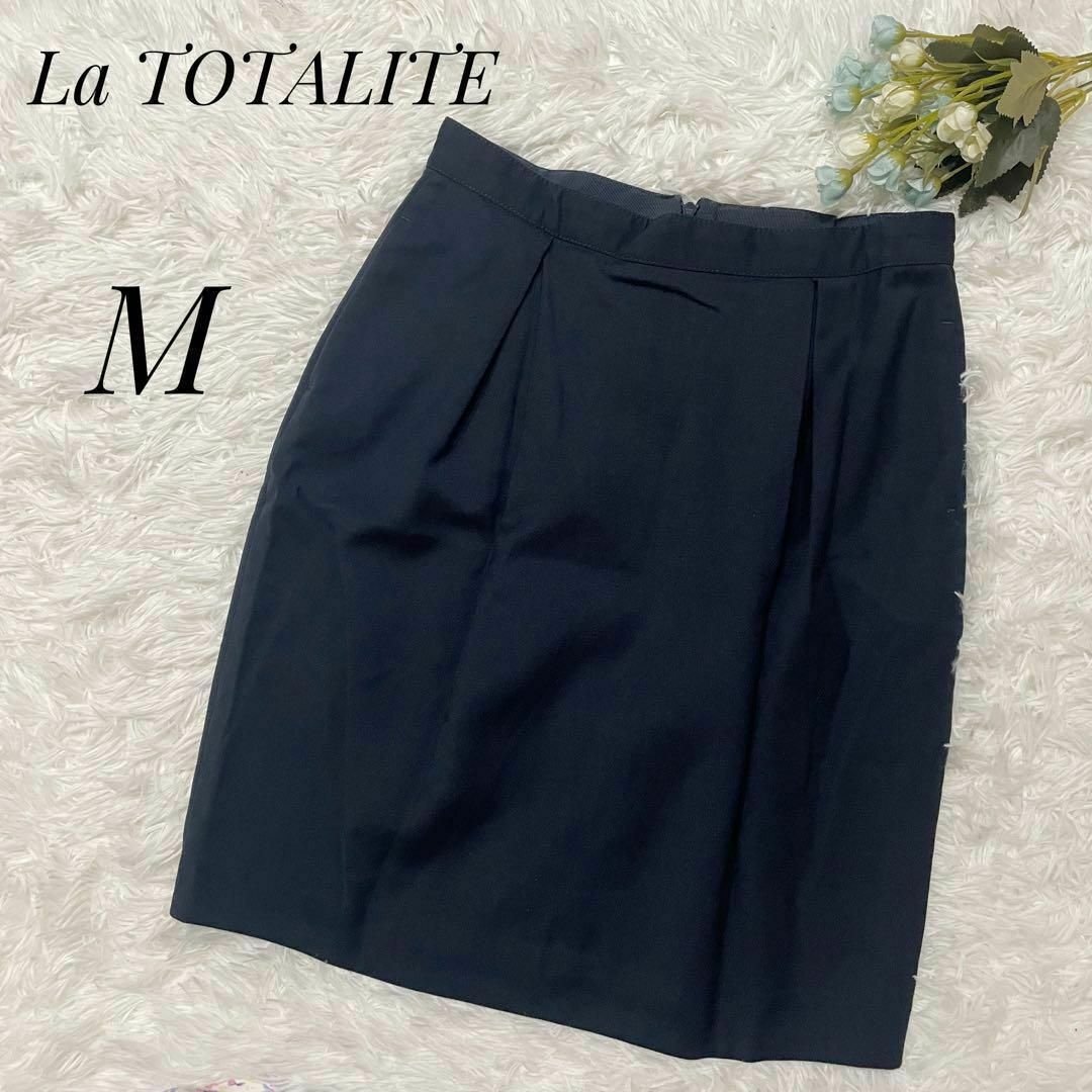 La TOTALITE(ラトータリテ)のLa TOTALITE ラトータリテ　レディース　膝丈スカート　ブラック　M レディースのスカート(ひざ丈スカート)の商品写真