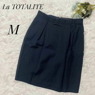 ラトータリテ(La TOTALITE)のLa TOTALITE ラトータリテ　レディース　膝丈スカート　ブラック　M(ひざ丈スカート)