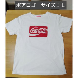 コカコーラ(コカ・コーラ)の【№523】♥Coca Cola コカコーラ Tシャツ L ロゴボア(Tシャツ/カットソー(半袖/袖なし))