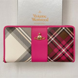 ヴィヴィアンウエストウッド(Vivienne Westwood)のVivienne Westwood 長財布 55VV356 ピンク ピーチ(財布)