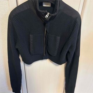 JUEMI - juemi Zip-up Mock Neck Knit black ブラック　黒