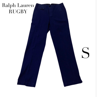 POLO RALPH LAUREN - ラルフローレン ラグビー　パンツ　ネイビー　S メンズ　長ズボン　28インチ　