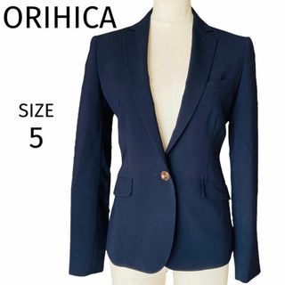 ORIHICA - 美品★ORIHICA オリヒカ★テーラードジャケット スーツ★ネイビー★小さめ