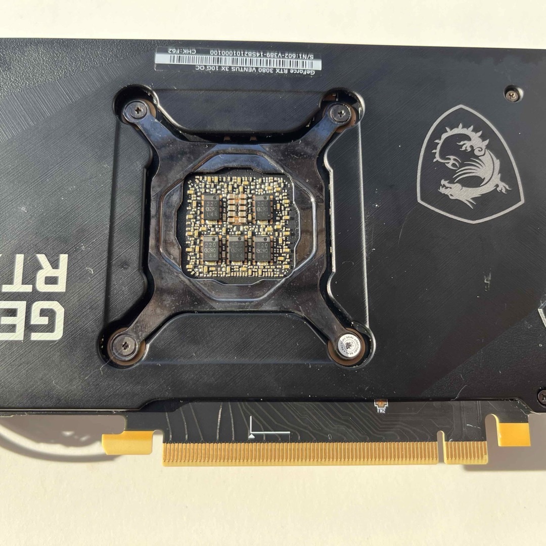 msi(エムエスアイ)のGeforce rtx3080 ventus 3x 10g oc スマホ/家電/カメラのPC/タブレット(PCパーツ)の商品写真