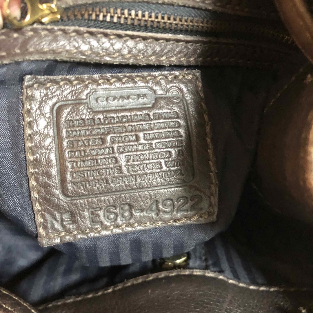 COACH(コーチ)のCOACH オールドコーチ 4922 レザー 巾着式 リュック ショルダーバッグ レディースのバッグ(ショルダーバッグ)の商品写真