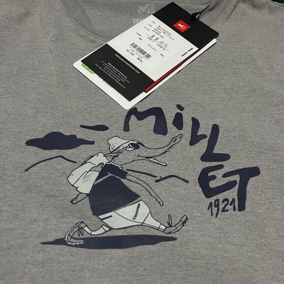 MILLET(ミレー)のMILLET ミレー 半袖Tシャツ MIV02006 グレー メンズM 新品 メンズのトップス(Tシャツ/カットソー(半袖/袖なし))の商品写真