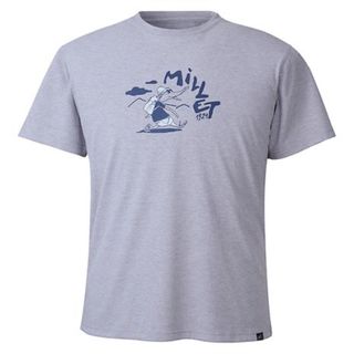 ミレー(MILLET)のMILLET ミレー 半袖Tシャツ MIV02006 グレー メンズM 新品(Tシャツ/カットソー(半袖/袖なし))