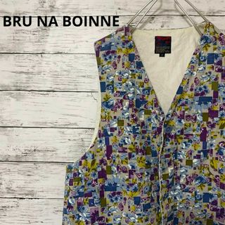 ブルーナボイン(BRUNABOINNE)のBRU NA BOINNE 花柄ベスト 総柄 派手柄 入手困難 激レア お洒落(ベスト)