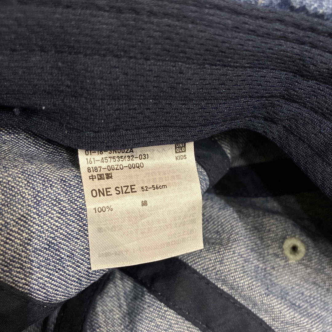 UNIQLO(ユニクロ)の即決 UNIQLO KIDS ユニクロ キッズ キャップ 帽子 キッズ/ベビー/マタニティのこども用ファッション小物(帽子)の商品写真