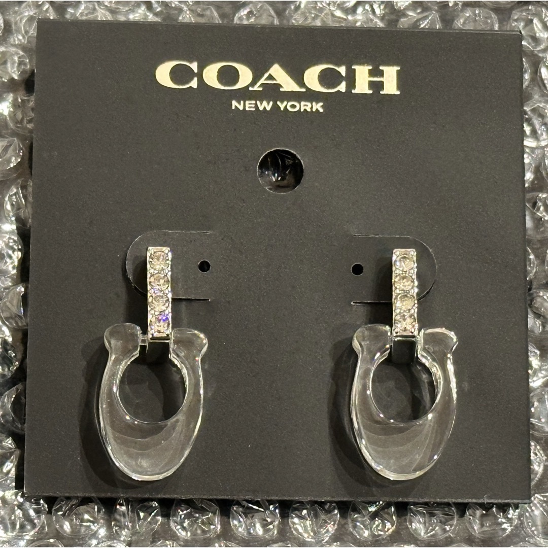 COACH(コーチ)のcoach シグネチャー ルーサイト ドロップ ピアス　CQ495 SLV  レディースのアクセサリー(ピアス)の商品写真