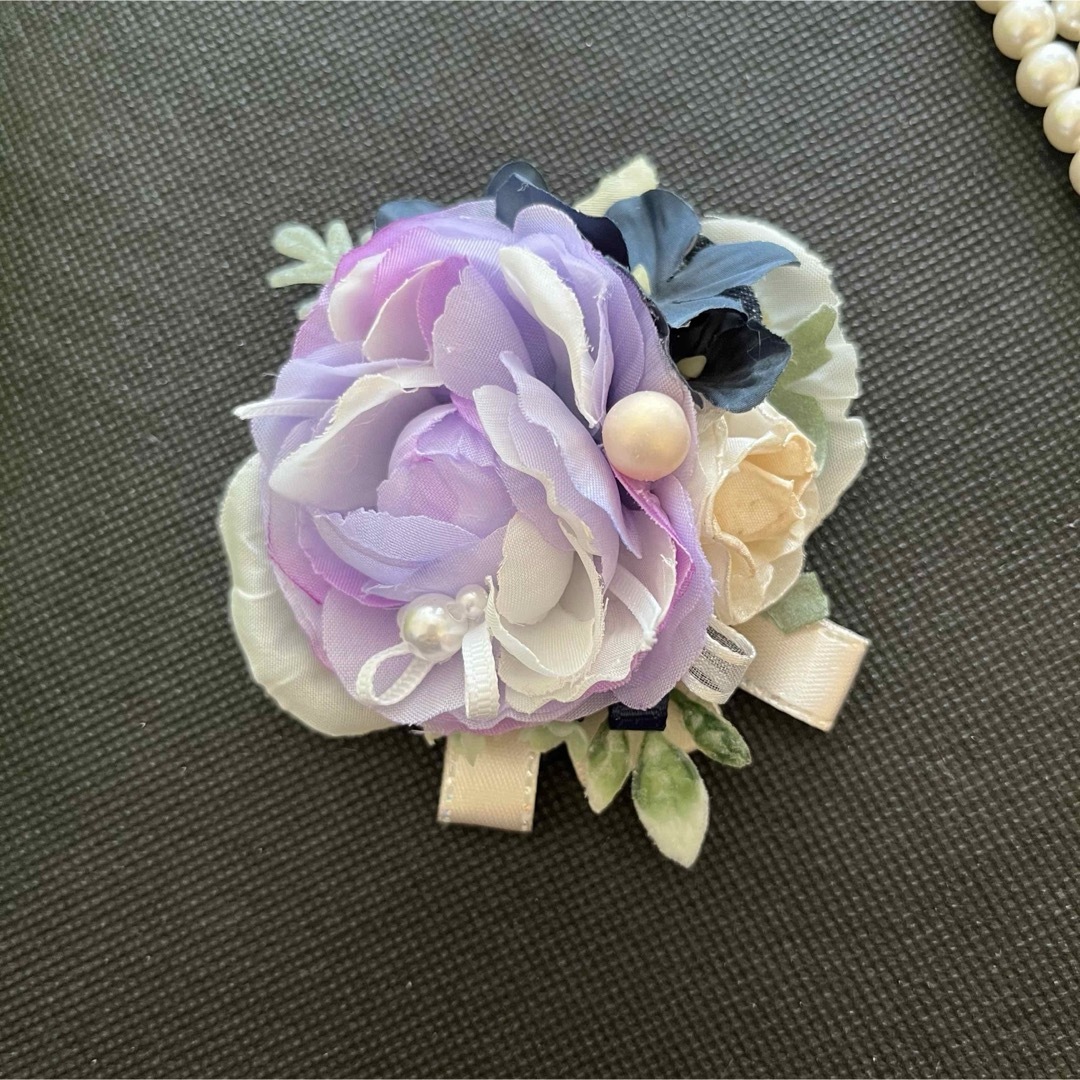 #306  親子　ペア　2点セット コサージュ　卒業式　入学式　結婚式　入園式 レディースのアクセサリー(ブローチ/コサージュ)の商品写真