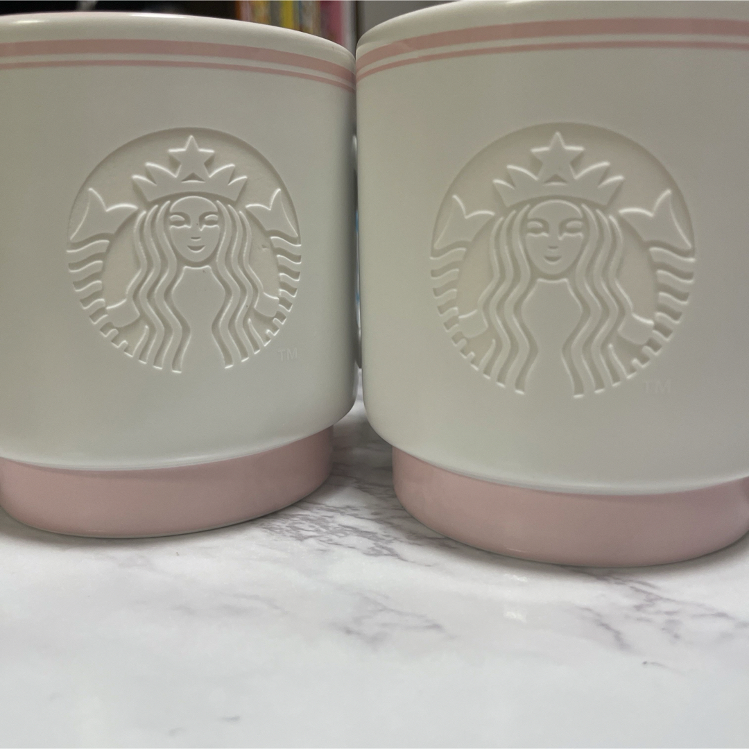 Starbucks(スターバックス)のSAKURA2023 マグ ロマンティックブロッサム296ml 2つセット キッズ/ベビー/マタニティの授乳/お食事用品(マグカップ)の商品写真