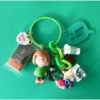 スヌーピー(SNOOPY)のmichel様専用💚じゃらじゃらキーホルダー(キーホルダー/ストラップ)