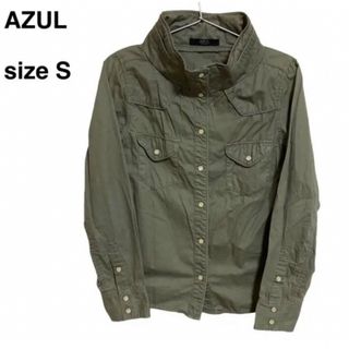 AZUL by moussy - 【古着】メンズ アズール 長袖ジャケット ブルゾン ミリタリージャケット