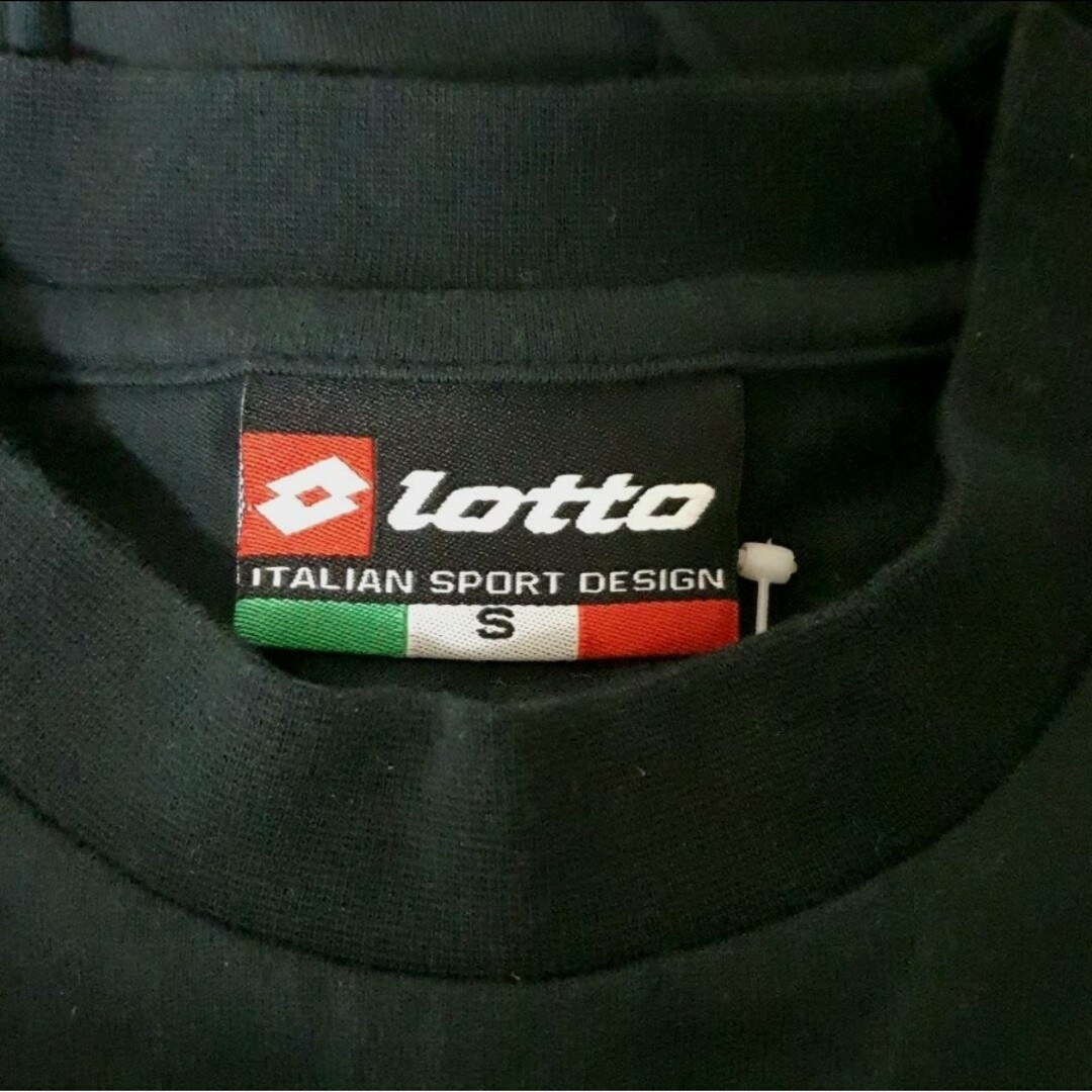 lotto(ロット)のロット lotto コットンＴシャツ Ｓ ブラック 新品 未使用 紙タグ付き スポーツ/アウトドアのサッカー/フットサル(ウェア)の商品写真